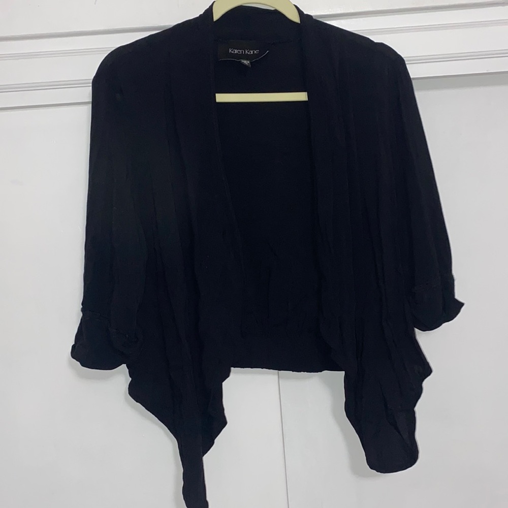 Karen Kane Bolero Shrug Tie Front - Picture 2 of 8